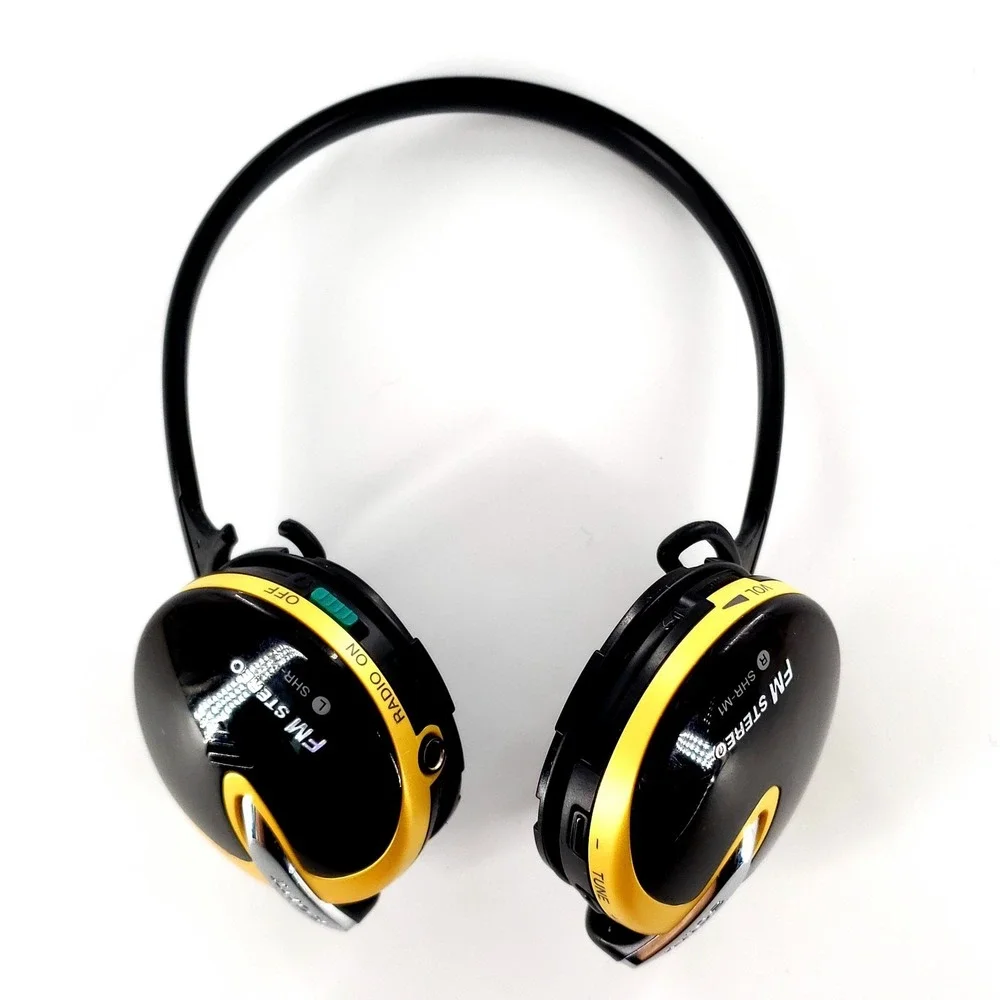 Sony SHR-M1 Synthesized FM Stereo Radio Headphones No Pads Tested & Works